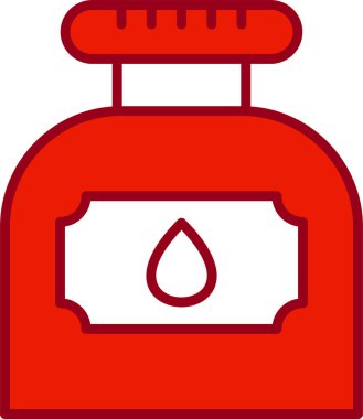 Mürekkep. Web simgesi basit illüstrasyon