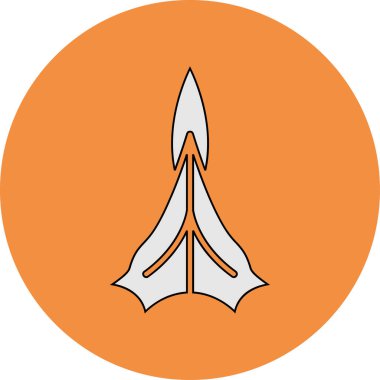 Melek Trompeti Simgesi Vektör İllüstrasyonu Beyaz Arkaplanda İzole Edildi 