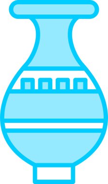 Vazo. Web simgesi basit illüstrasyon