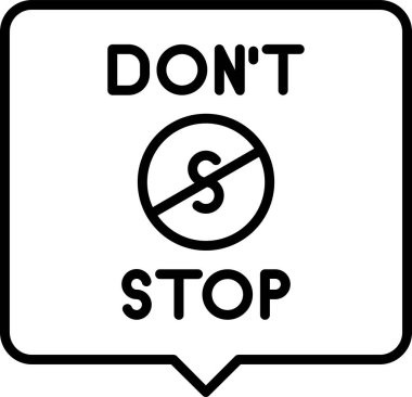 Simgeyi durdurma. Web simgesi basit illüstrasyon