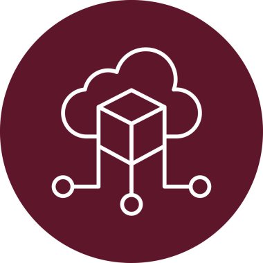 bulut veri depolama simgesi illüstrasyonu 