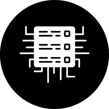 Sunucu. Web simgesi basit tasarım 