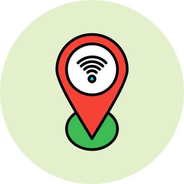 Web haritası iğnesi. Basit resimleme