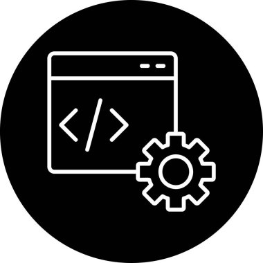 Gelişme. Web simgesi basit illüstrasyon