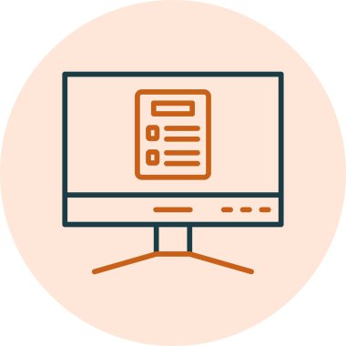 Basit Bilgisayar vektör illüstrasyonu