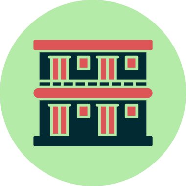 Motel simgesi ana hatlarıyla oluşturuluyor