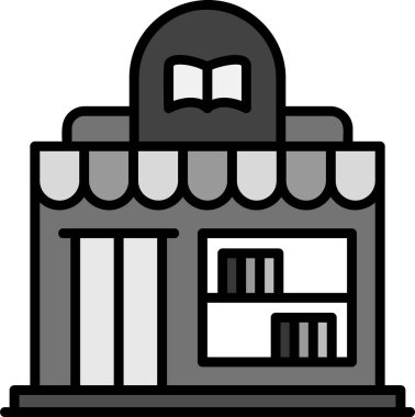 Kitapçı simgesi vektör illüstrasyonuName 