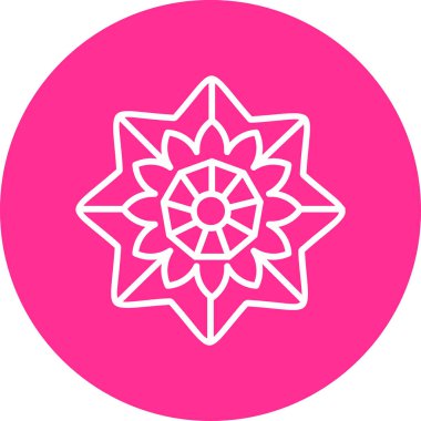 mandala tasarımı, web basit illüstrasyonu