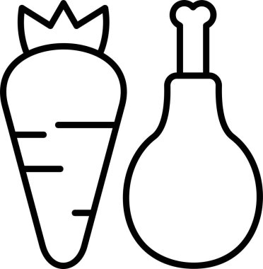 Keto Diyet Vektörü Simgesi Beyaz Arkaplanda İzole Edildi  