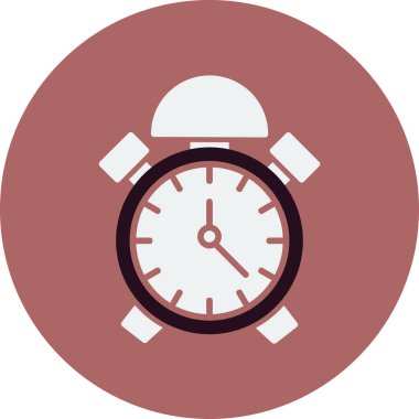 Eski saat simgesi vektör illüstrasyonu