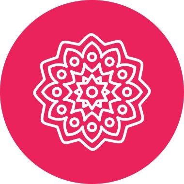 mandala tasarımı, web basit illüstrasyonu