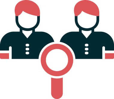 Rakibim. Web simgesi basit illüstrasyon