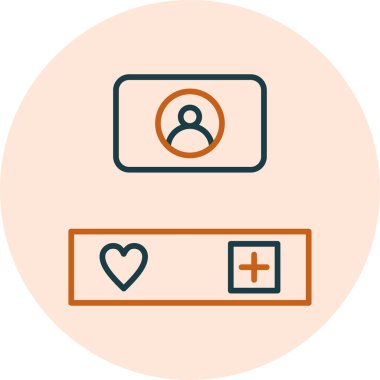 Takip etme. Web simgesi basit illüstrasyon