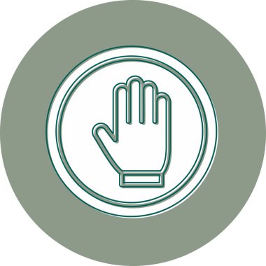 Dur tabelası. Web simgesi basit illüstrasyon