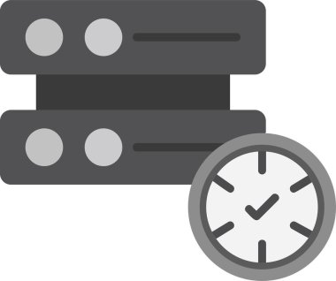 Basit Zaman simgesinin vektör illüstrasyonu