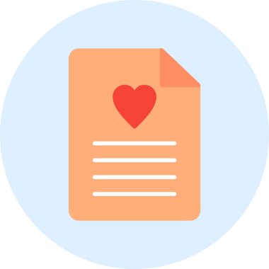 Dilek listesi. Web simgesi basit tasarım