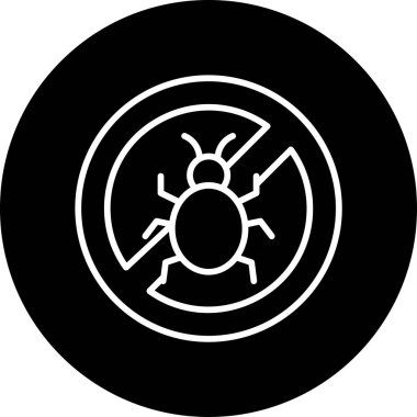 Beyaz Arkaplanda Hata Vektörü Simgesi İzole edilmedi  