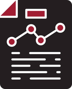 belge mali Rapor vektör simgesi  