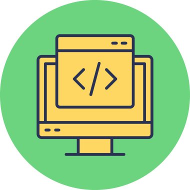 Web tasarım simgesi, vektör illüstrasyonu