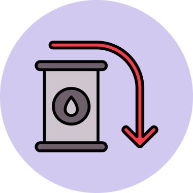 Petrol Simgesi Basit Tasarım