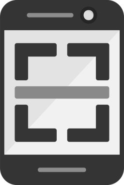 Taranıyor. Web simgesi basit illüstrasyon