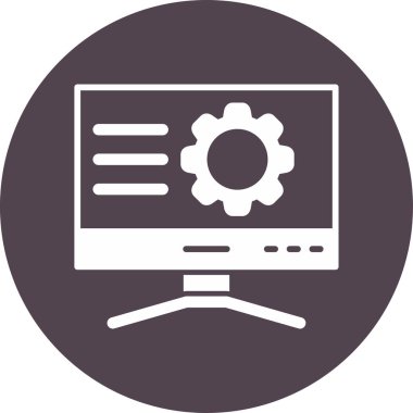 Basit Bilgisayar vektör illüstrasyonu