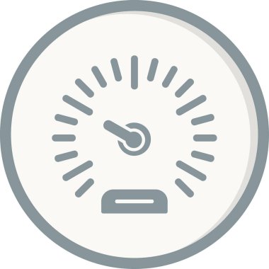 Speedometer web simgesi, vektör illüstrasyonu