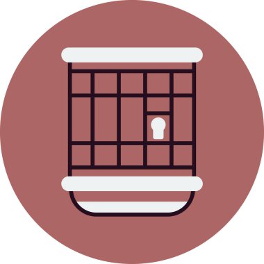 Kafes simgesi vektör çizimi tasarımı