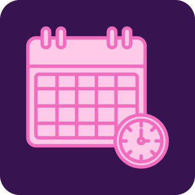 Takvim simgesi, vektör illüstrasyonu basit tasarım