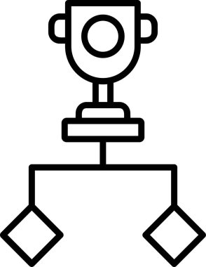 Turnuva. Web simgesi basit illüstrasyon