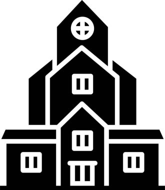 Modern yapı simgesinin vektör illüstrasyonu