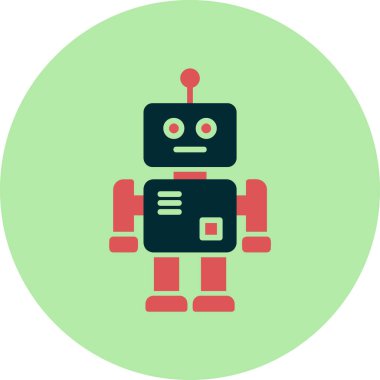 Temel vektör biçiminde robot resmi
