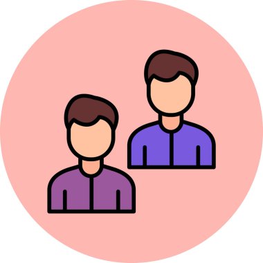 Takım. Web simgesi basit illüstrasyon