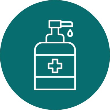 El dezenfektanının basit doğrusal görüntüsü