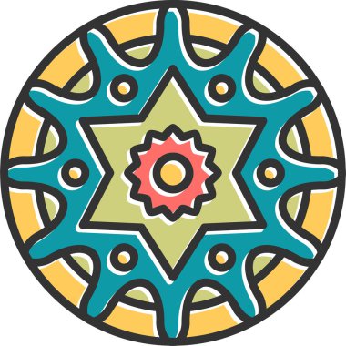 mandala tasarımı, web basit illüstrasyonu