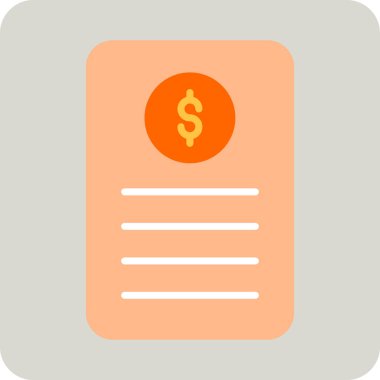 Bill simgesi, vektör illüstrasyonu basit tasarım