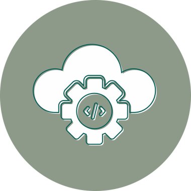 İçerik Yönetimi. Web simgesi basit illüstrasyon