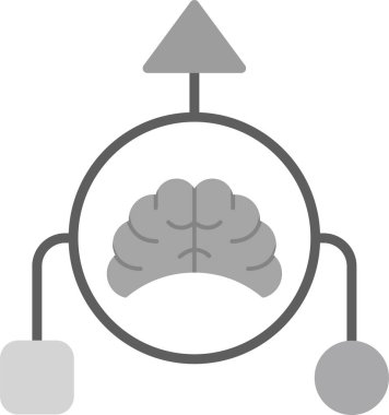 Mantık. Web simgesi basit illüstrasyon