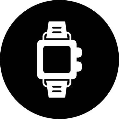 smartwatch simgesi, vektör illüstrasyonu basit tasarım