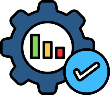 Optimizasyon simgesi, vektör illüstrasyonu basit tasarım