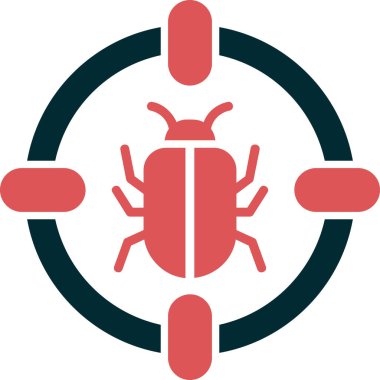 kötü amaçlı yazılım. Web simgesi basit illüstrasyon