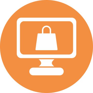 torba alışverişi çevrimiçi simge vektörü