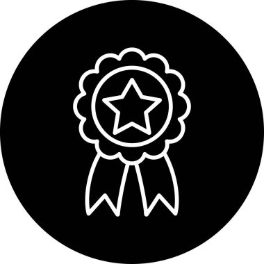 Rozet. Web simgesi basit illüstrasyon