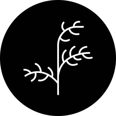  Dill ağ simgesi vektör illüstrasyonu 