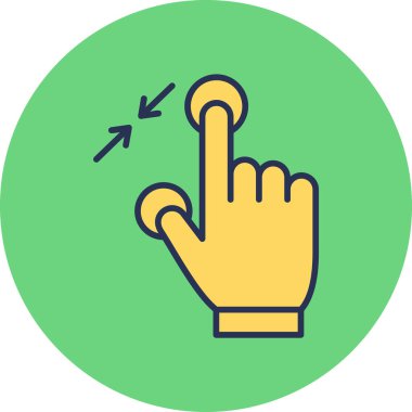 Çimdik. Web simgesi basit tasarım