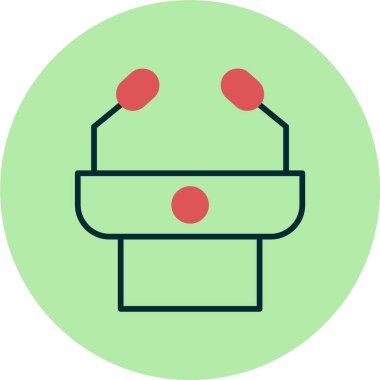 Basın Konferansı vektör illüstrasyonu