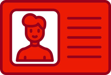 Ehliyet kartı vektör çizimi