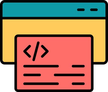 dosya biçimi HTML simgesi, vektör illüstrasyonu