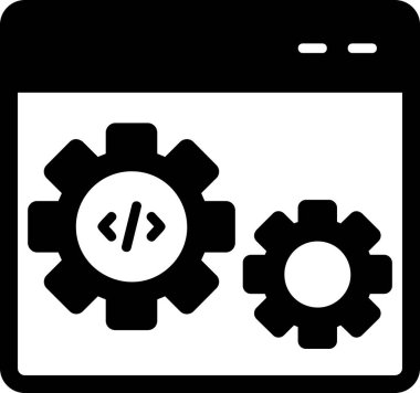 Konfigürasyon. Web simgesi basit tasarım