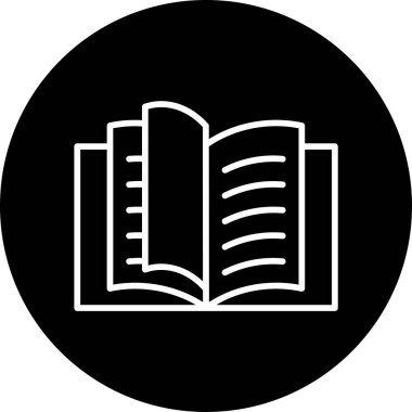 kitap simgesi, vektör illüstrasyonu basit tasarım